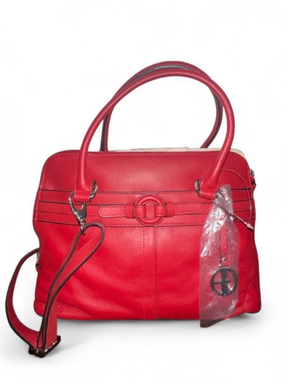 Giani Bernini Red Leather Top-Handle Satchel